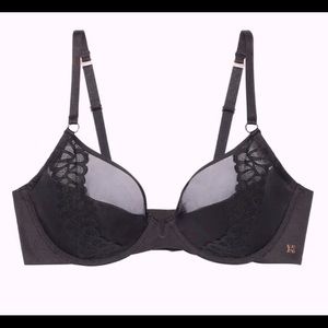 SavageXFenty Microfibre and Lace Half Cup Bra